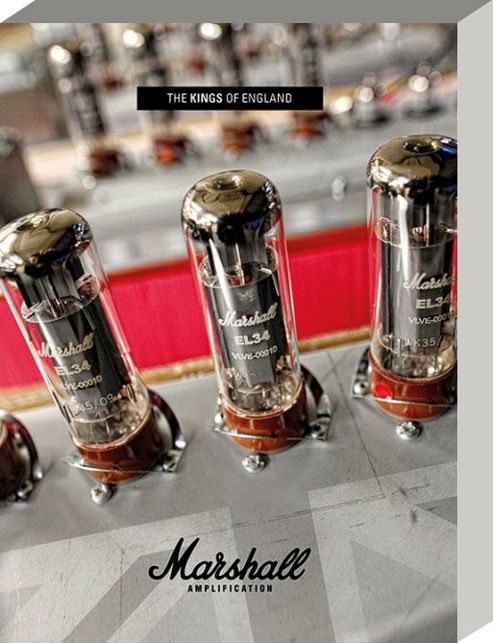 Image of Guitar Chords & Riffs Marshall Amp The Kings Of England Canvas Print
