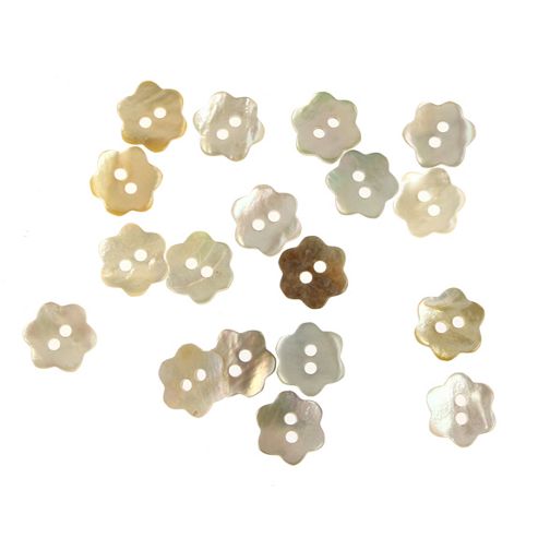 Image of Button Matchbook - Agoya Shell Flower