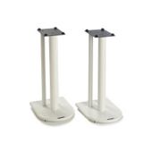 Pair of Speaker Stands in White - Height 60cm