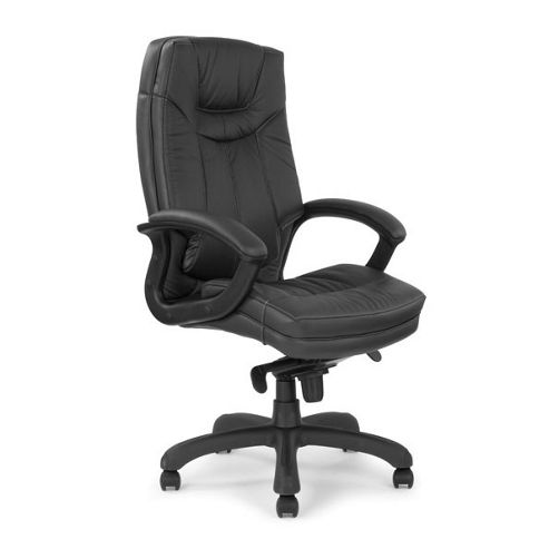 Image of Eliza Tinsley Leather Faced Executive Chair Contrasting Stitching