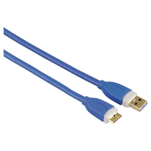 Image of Hama Micro Usb 3.0 Cable Gold Plated For Laptop/pc/printer 1.8m