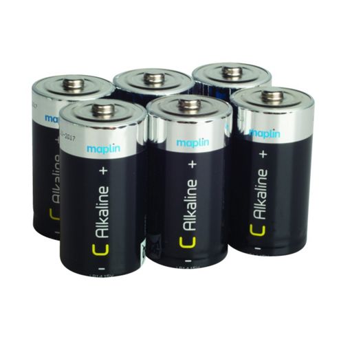 Image of 6 Pack Maplin C Battery Alkaline Extra Long-life R14