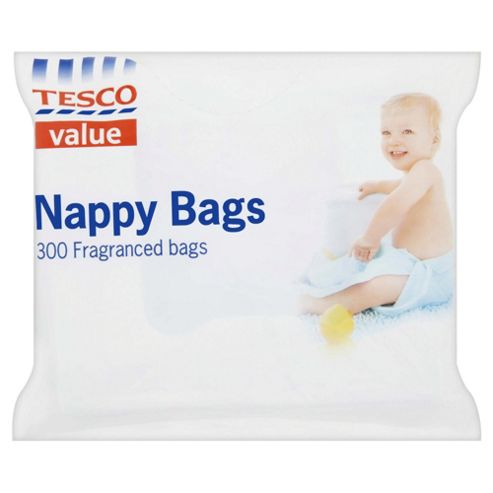 Image of Tesco Everyday Value Nappy Bags - 300