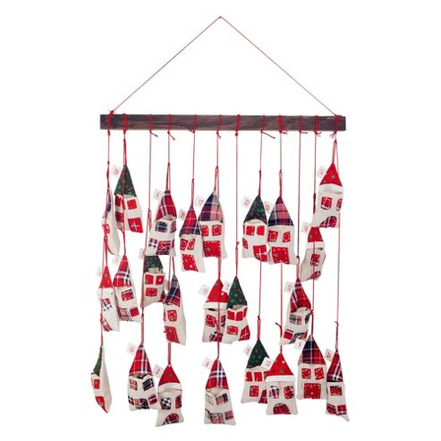 Image of Hanging House Mobile Christmas Advent Calendar