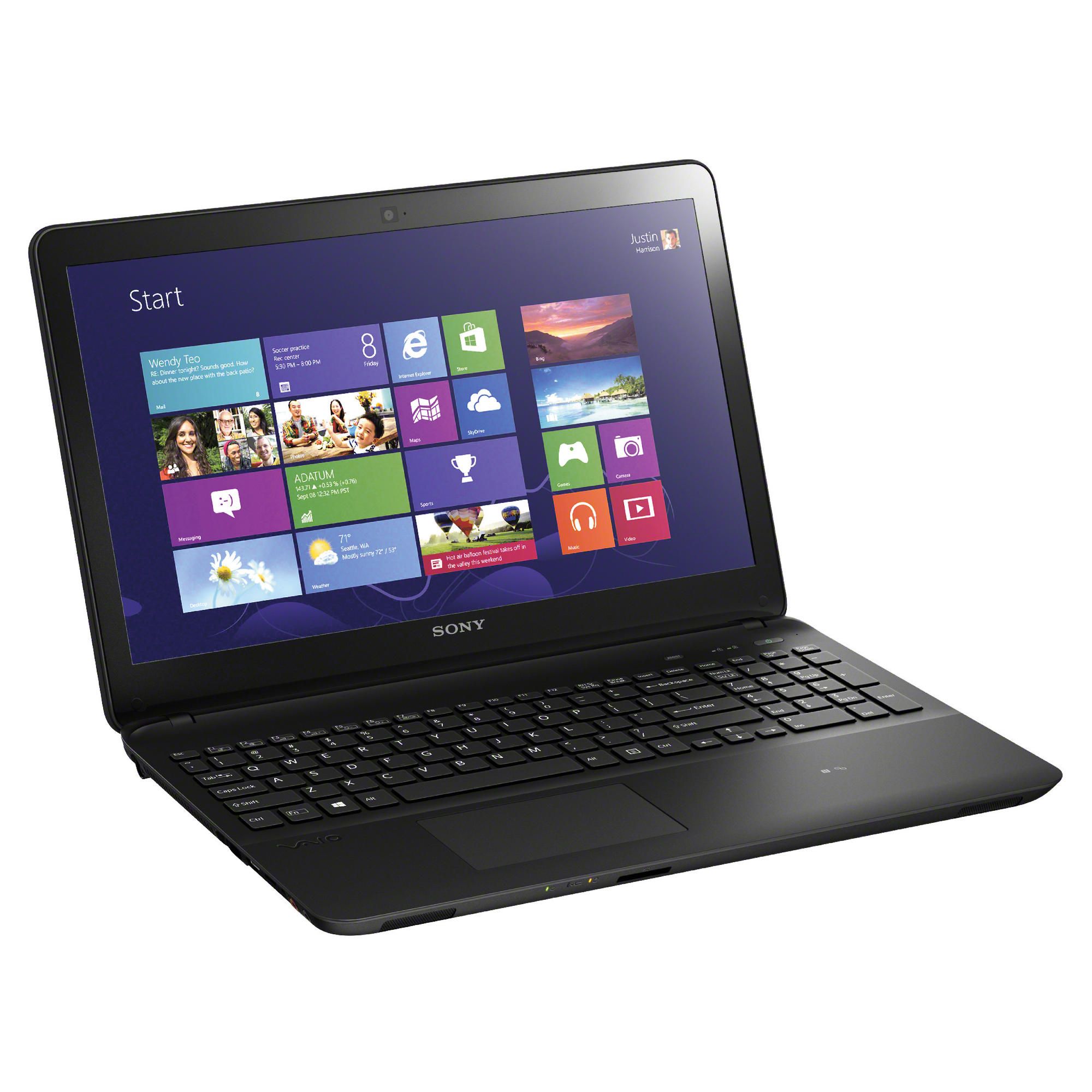 Sony Vaio Fit 15E 15.5 inch Notebook, Intel Pentium Dual-Core, 4GB Ram, 500GB, Windows 8, Black