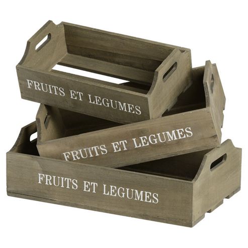 Image of Hill Interiors Fruit And Vegtable Tray (set Of 3)