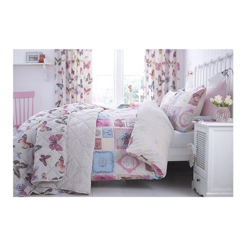 Image of Catherine Lansfield Parisian duvet Cover - Twin Pack - Pink