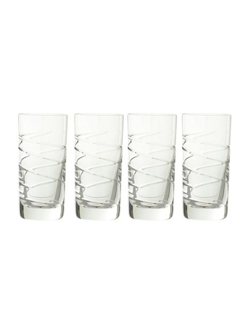 Image of Linea Swirl Hi Ball Glasses, Box Of 4