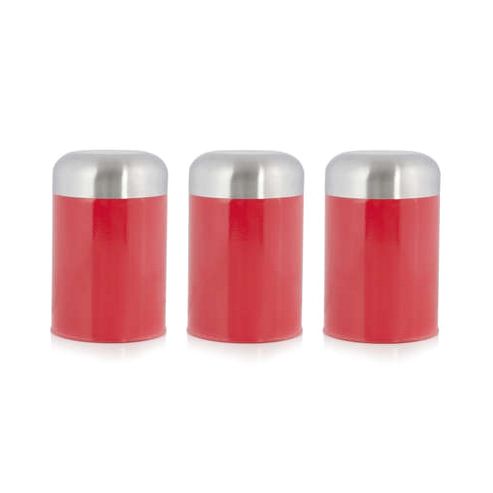 Image of Cook Incolour Set Of 3 Dome Canister - Red