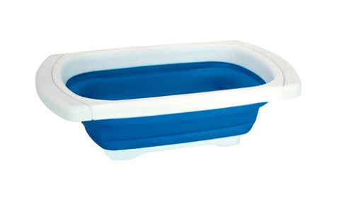 Image of Yellowstone Foldaway Silicone Washing Up Bowl Blue