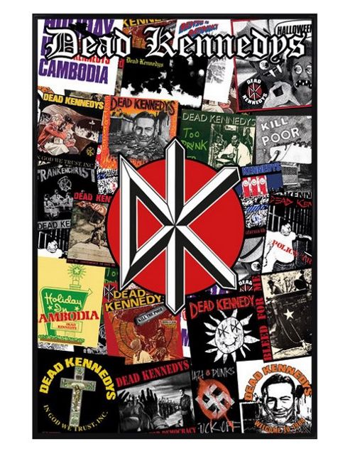 Image of Gloss Black Framed Dead Kennedys Collage Poster