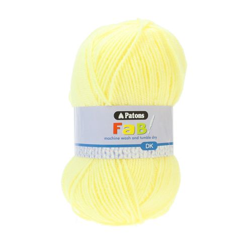 Image of Patons Fab Dk Yarn 100g - Lemon