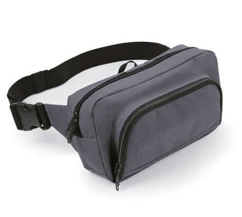 Image of Bagbase 2.5l Organiser Waistpack Bag Grey
