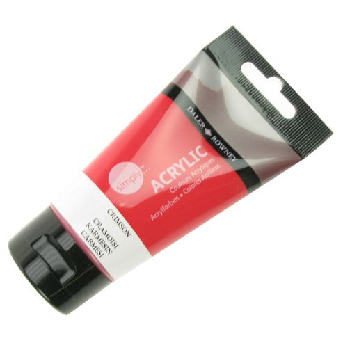 Image of Daler Simply Acrylic Crimson 75ml