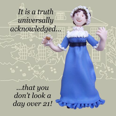 Image of Holy Mackerel A Truth Universally Acknowledged Greetings Card