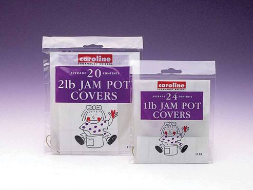 Image of Caroline T1110 Jam Pot Covers 1lb X24