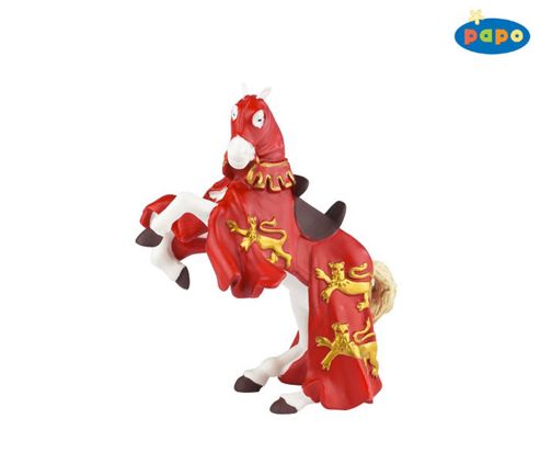 Image of King Richards Horse Red Knights Papo