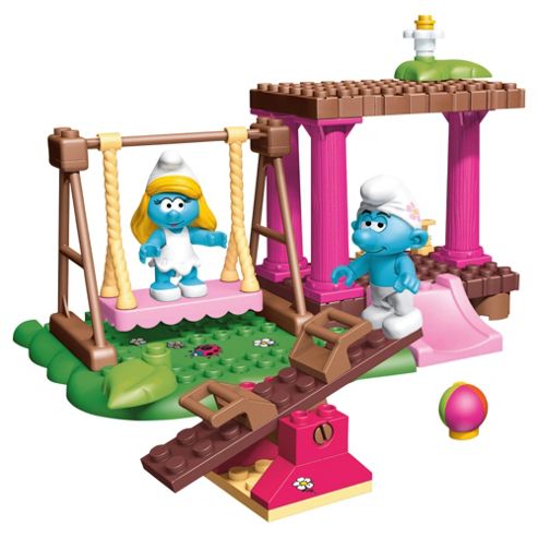 Image of Mega Bloks The Smurfs Playground Playset
