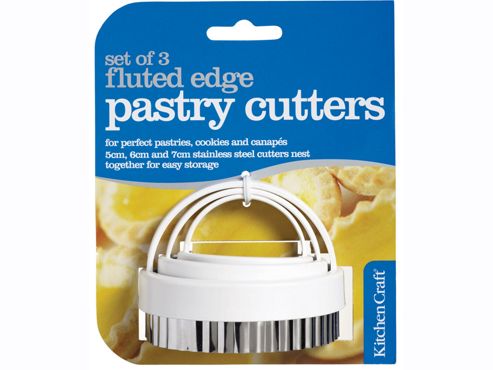 Image of Kitchen Craft Fluted Pastry Cutters X3