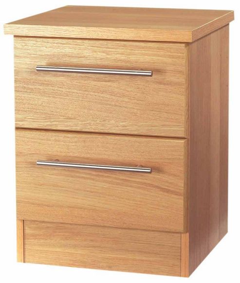 Image of Welcome Furniture Sherwood 2 Drawer Chest With Locker - Maple
