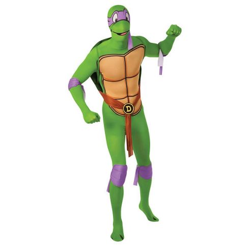 Image of 2nd Skin Tmnt Donatello - Adult Costume Size: 34-36
