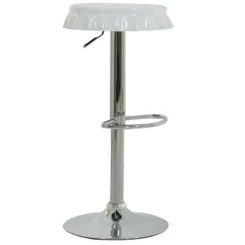 Image of Bottle Top Bar Stool White