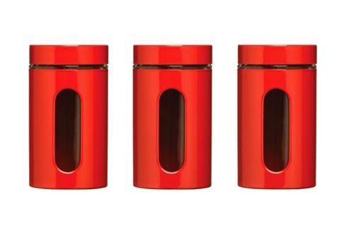 Image of Premier Housewares 1000 Ml Storage Jar - Red