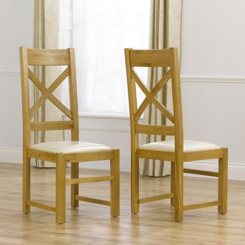 Image of Mark Harris Furniture Canterbury Oak Dining Chair (set Of 2) - Brown