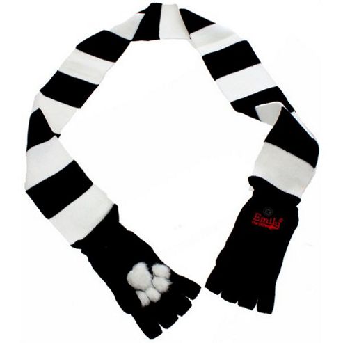 Image of Emily Strange Women's Neechee Scarf And Gloves - Black