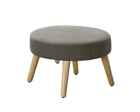Image of Flynn Footstool Grey Fabric