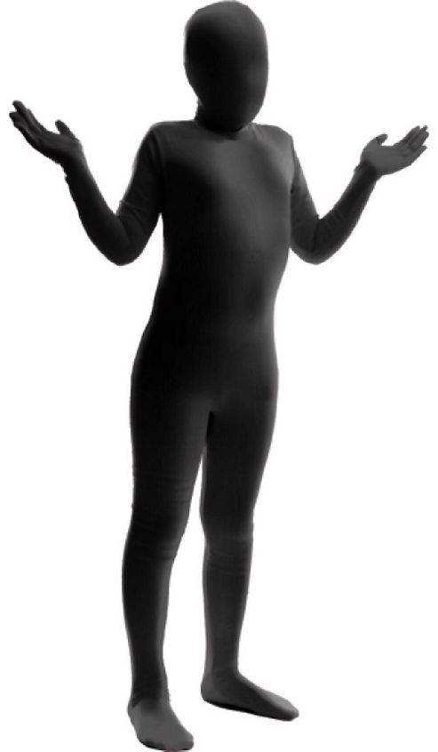 Image of Morphsuit Black - Child Costume 8-10 Years