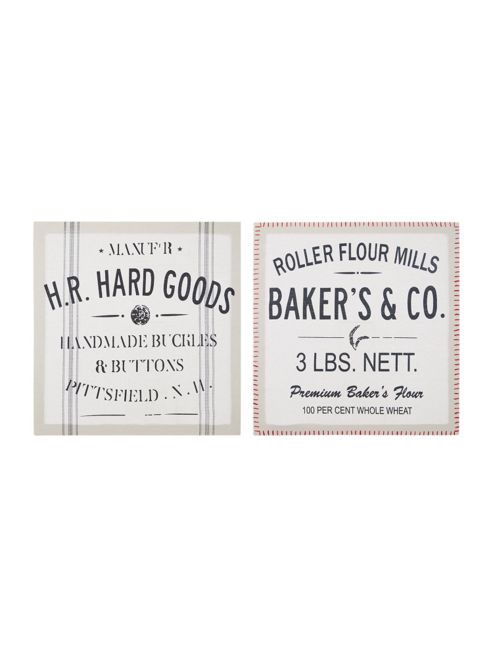 Image of Linea Set Of 2 Advert Wall Art