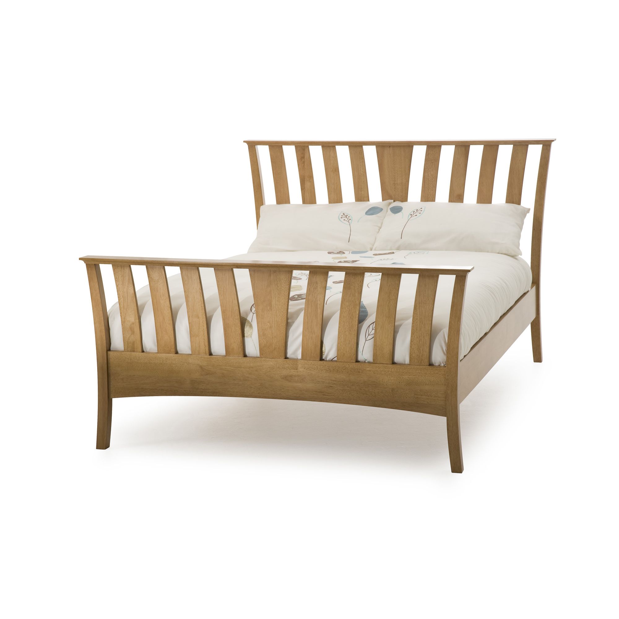 Serene Furnishings Ordelia Bed - Walnut - King at Tesco Direct