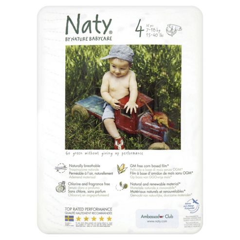 Image of Naty By Nature Babycare Nappies- Size 4 - Medium - 27 Pack