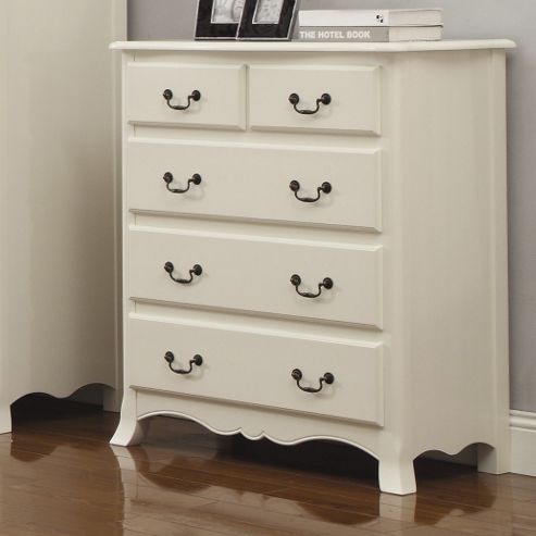 Image of Home Zone Chantilly 5 Drawer Chest