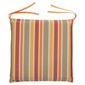 Tesco Cushion Seat Pad 2pk, Orange Stripe