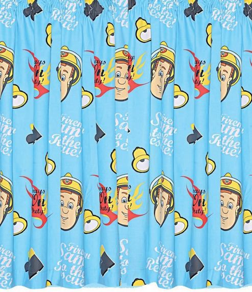 Image of Fireman Sam, Kids Curtains 54s - Hero - Multi