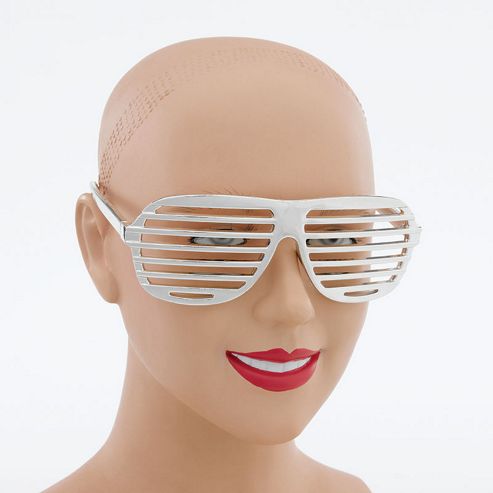 Image of Slotted Silver Sunglasses