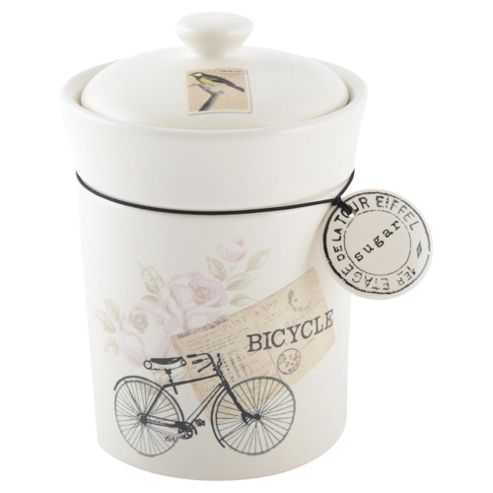 Image of Vintage Postcard Sugar Canister