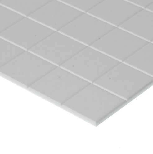 Image of Evergreen Styrene Sidewalk 9.5mm Squares (3/8")