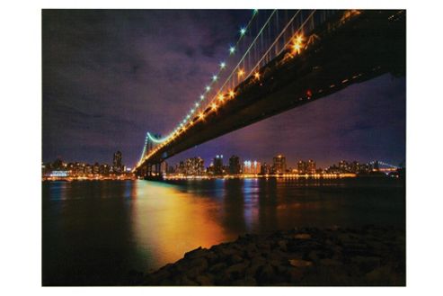 Image of Premier Housewares Manhattan Bridge Printed Canvas Art