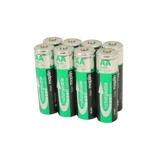 Image of 8 Rechargeable Aa Battery Nimh 2500mah Value Pack