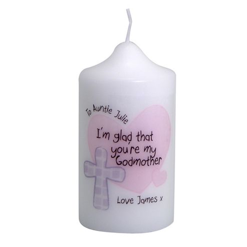 Image of Personalised Godmother Candle