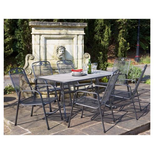 Image of Royal Garden Savoy Mesh Dining Set 6 Seater