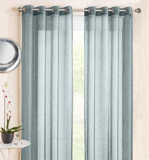 Image of Marrakesh Eyelet Voile Panel - Blue