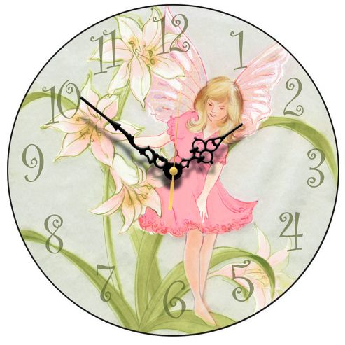 Image of Smith & Taylor Pink Fairy Wall Clock