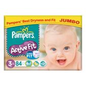 Pampers Active Fit Jumbo Midi 84