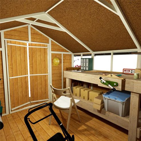  Double Door Apex Garden Shed from our Wooden Sheds range - Tesco