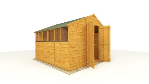 BillyOh 4000M Lincoln Tongue and Groove Double Door Apex Garden Shed 