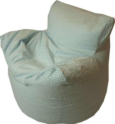 Image of Kaikoo Kid's Funzee Chair - Cotton Blue Polka